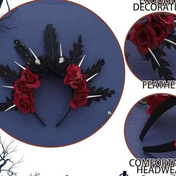 Halloween Flower headband main image 6
